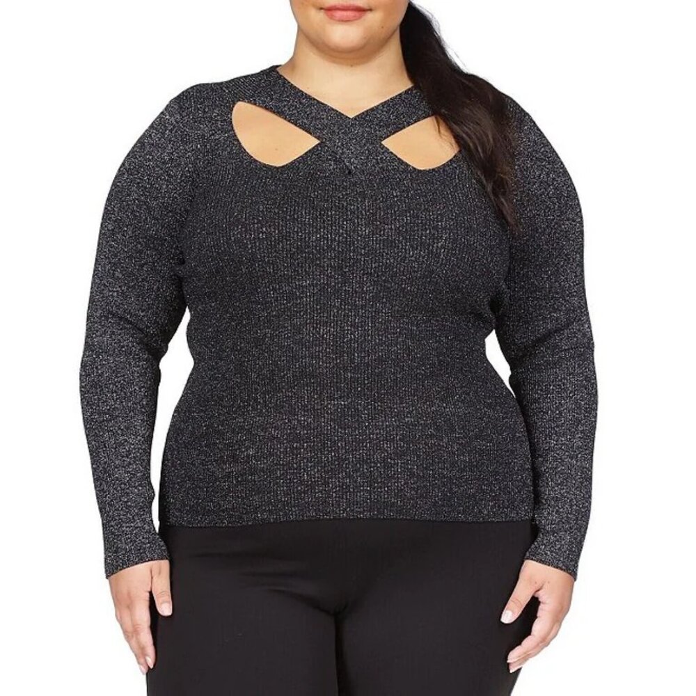 MICHAEL Michael Kors Black Cutout Sweater, NWTags